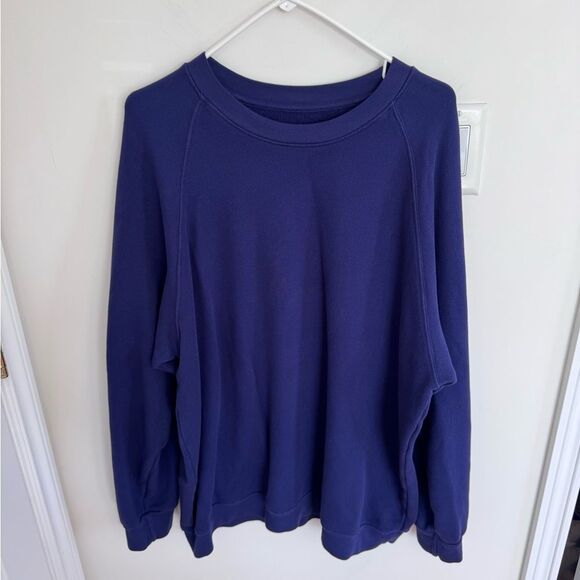 Asher Concepts French Terry Sweatshirt Men's XXL Purple Minimalist Streetwear - Picture 1 of 6
